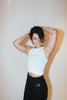 White Twist Front Tank