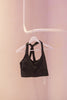 Black T-Back Bra in Diamond Compression